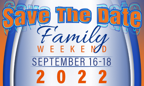Family Weekend, September 16-18 2022