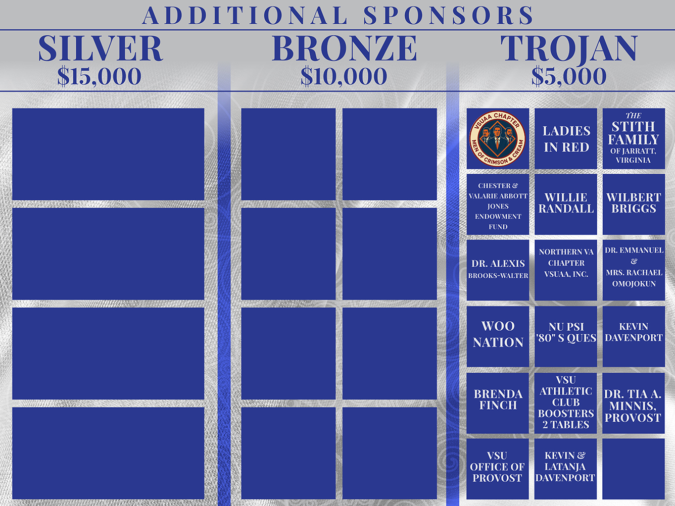 Additional Sponsors - Silver - Bronze - Trojan